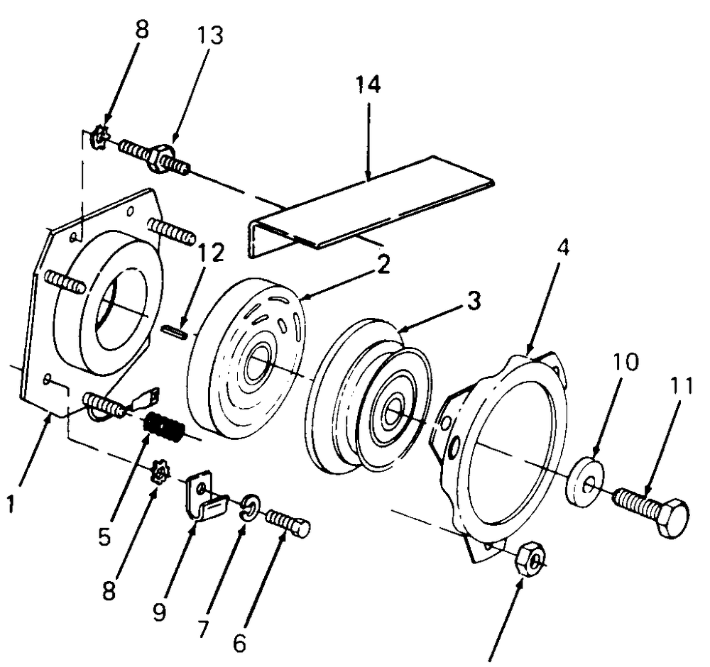Pto Clutch Diagram and Parts List for 1860 800000-821059-140661100-141661100 Cub Cadet Lawn Tractor